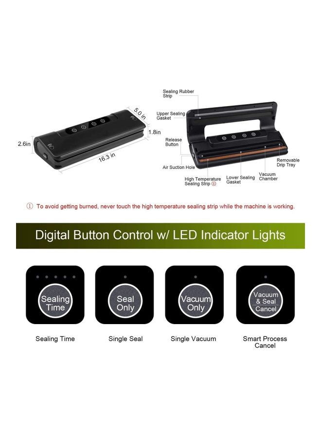 شو وو آلة أوتوماتيكية للتغليف بتفريغ الهواء مزودة بأكياس أسود - Image 3