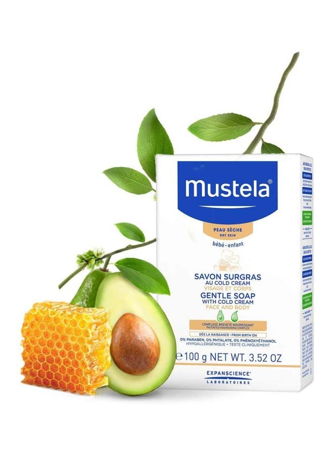 Mustela 3-Piece Baby Bathtime Fun Essentials Gentle Soap With Cold Cream And Body Lotion, Bubble Bath with Organic Avocado, 100g+200ml+300ml - Image 5