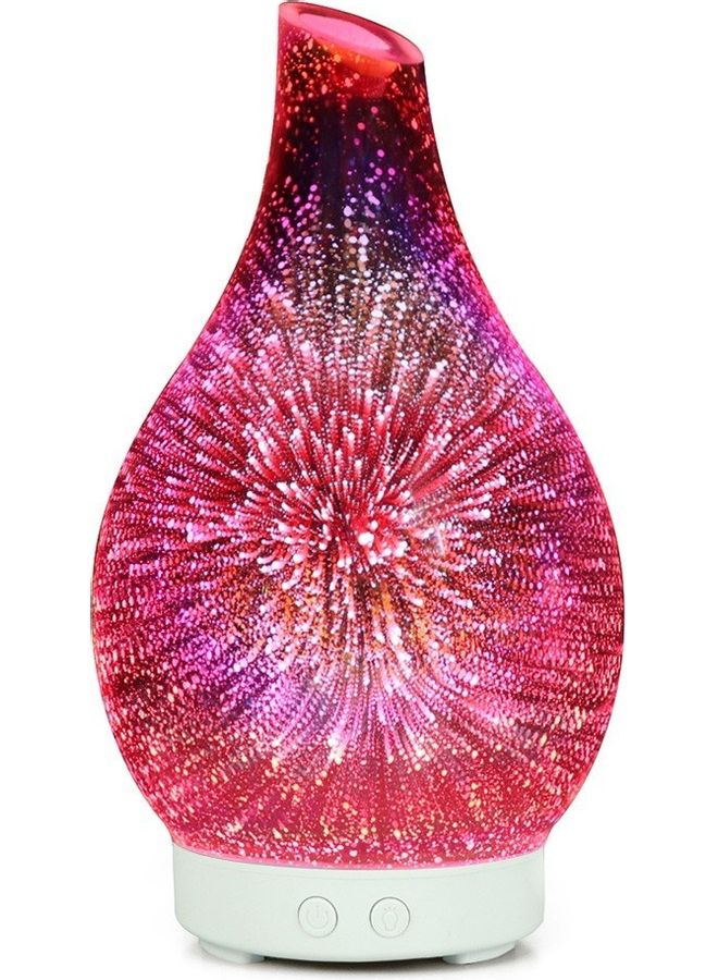 7-Color 100ML Glass Aromatherapy Humidifier Multicolour 27x17x17cm - Image 3
