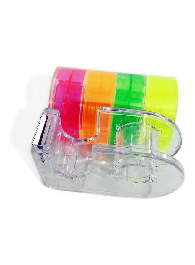 شريط لاصق مع موزع من 5 قطع شفاف - Image 2