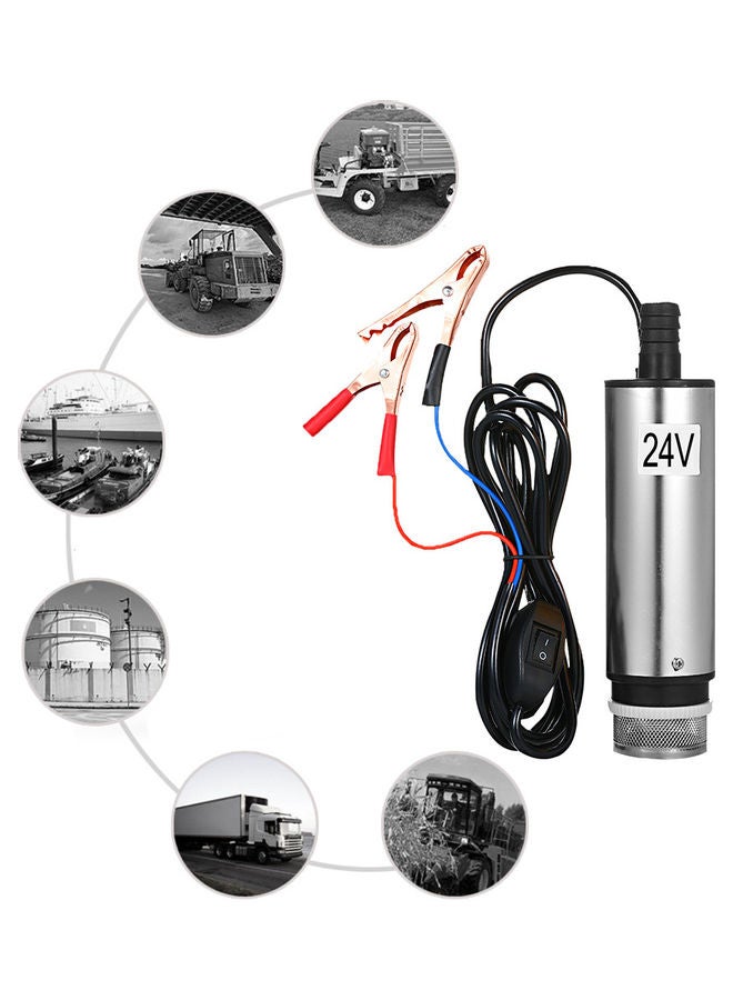 Generic - 60W DC 24V Submersible Pump Silver 20.00x11x5.5cm - Image 1