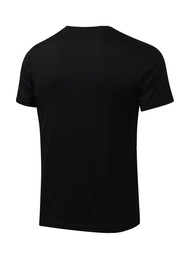 Generic Men Sports O Neck Short Sleeve Stretchy T- Shirt  - Image 2