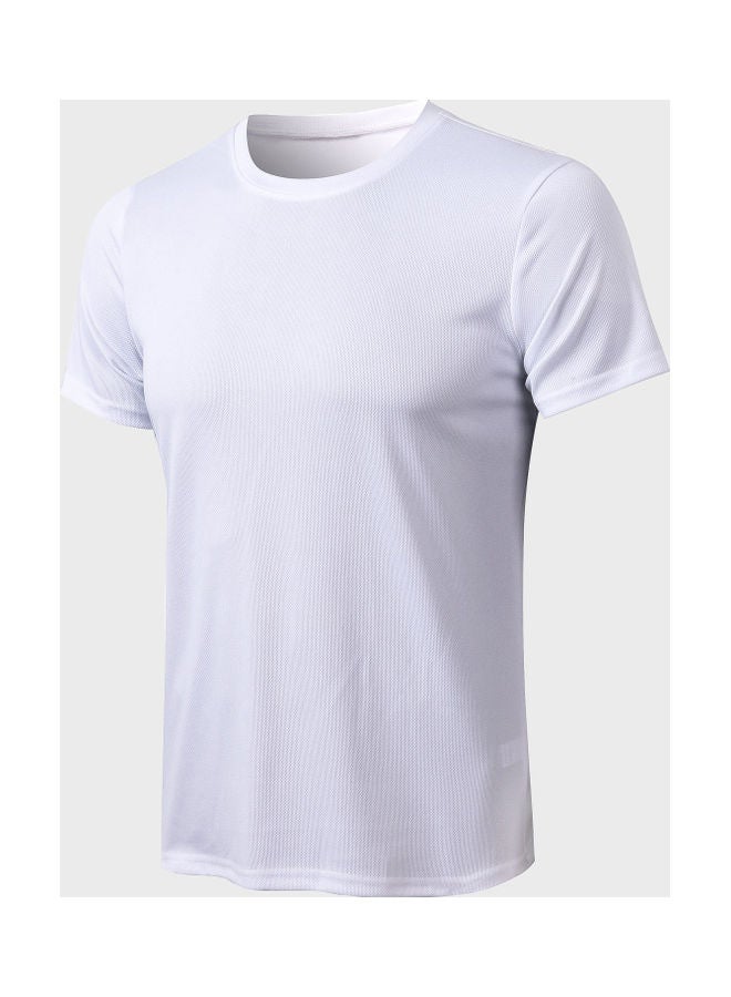 Generic Men Sports O Neck Short Sleeve Stretchy T- Shirt  - Image 1