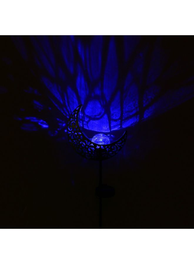 Generic Solar Iron Simulate Flame Inserted Lamp Blue  - Image 2