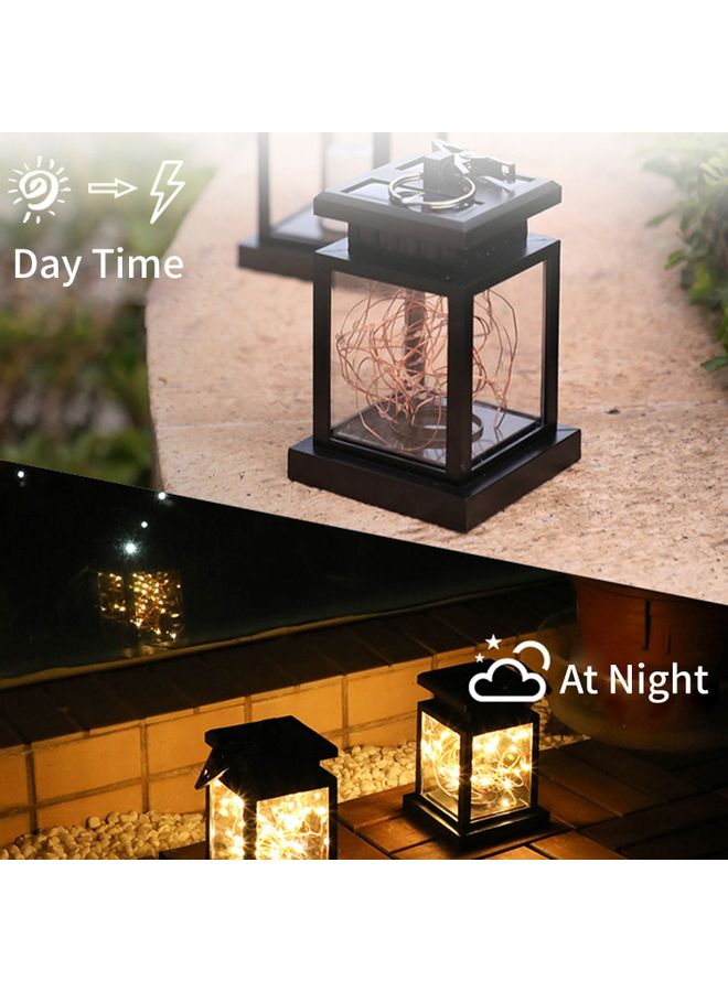ضوء LED يعمل بالطاقة الشمسية للحديقة بتصميم معلق وبشكل شمعة متعدد الألوان 14.5x10x10سم - Image 3