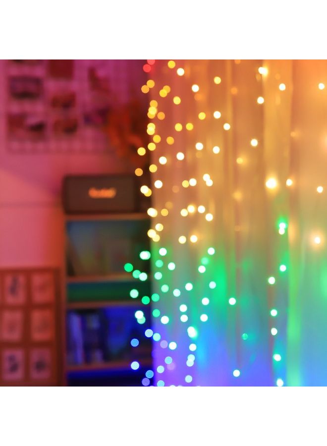 Fairy Music Curtain Light String With Remote Control Controller Multicolour 10x10x5cm - Image 2