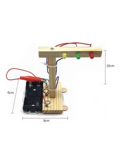 Generic Wood Traffic Lights DIY Kit Kids Toy 10.50x8x3cm  - Image 4