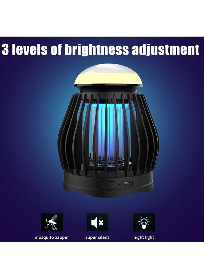 مصباح LED ليلي صغير قاتلٌ للبعوض مزود بمنفذ USB أزرق  - Image 5