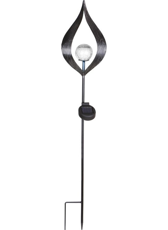 Generic Solar Iron Simulate Flame Inserted Lamp Blue  - Image 1