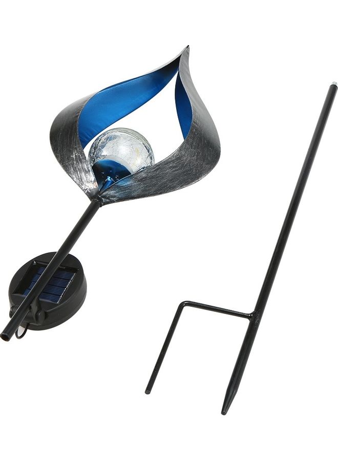 Generic Solar Iron Simulate Flame Inserted Lamp Blue  - Image 3