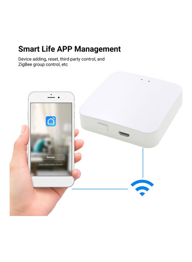 Generic - Zigbee Intelligent Gateway Hub 3.0 Remote Voice Control White - Image 1