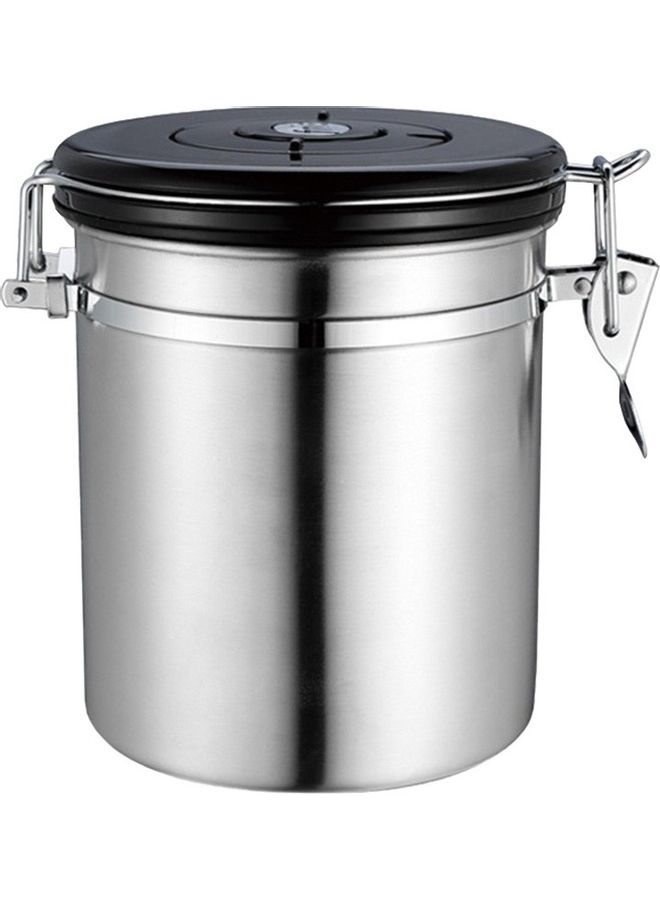 Stainless Steel Airtight Canister Coffee Bean Silver 18 X 9 X 9cm - Image 2