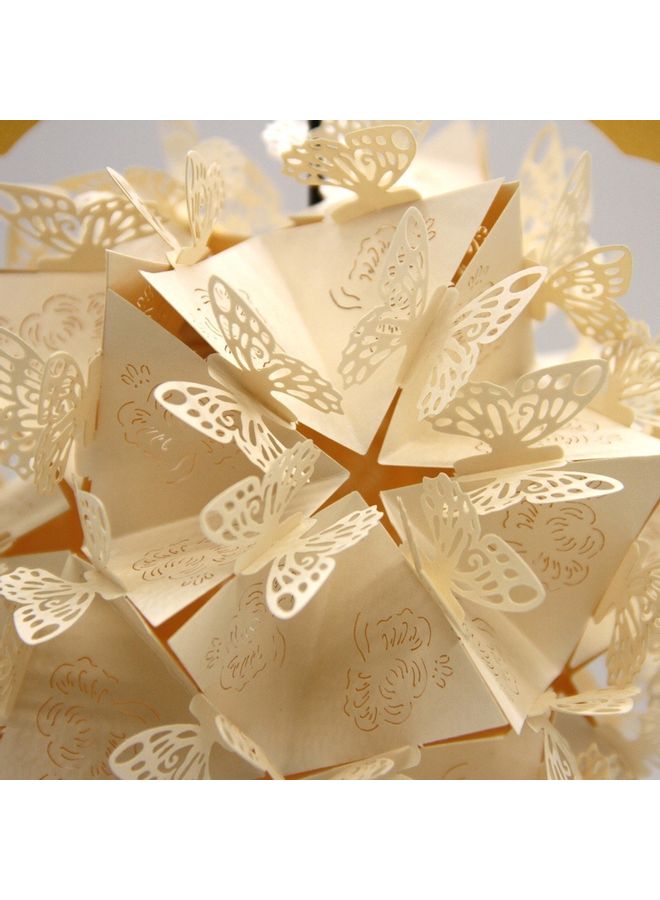 Stereoscopic Paper Carving LED Desk Lamp Warm White - Image 5