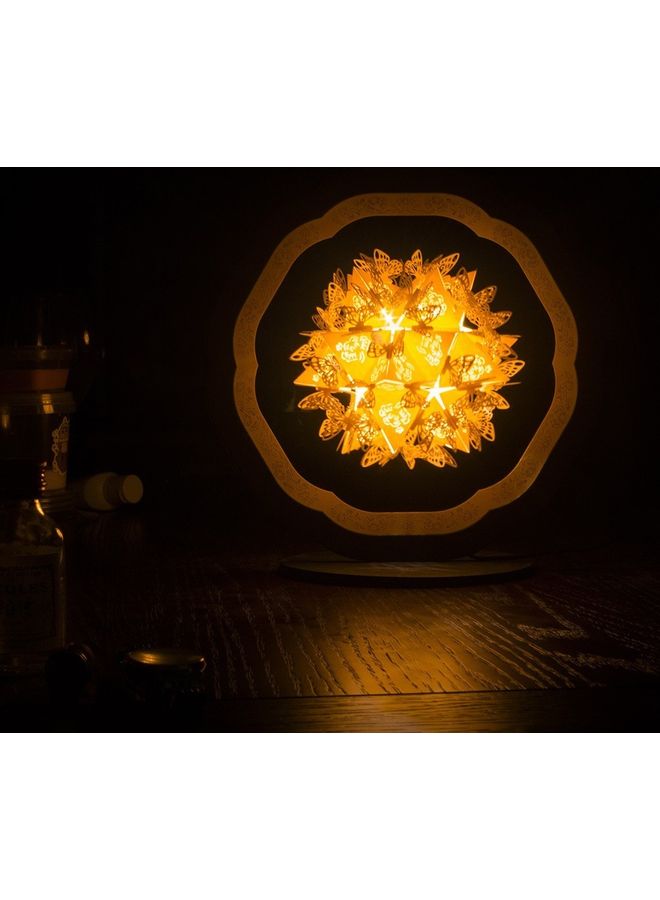 Stereoscopic Paper Carving LED Desk Lamp Warm White - Image 3