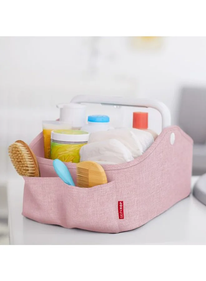 Skip Hop Ultra Portable Light Up Diaper Caddy For Suitable From Birth, Pink, Grey, White