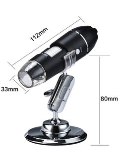 Generic 3-In-1 Digital Microscope With 1000x Magnification Black  - Image 2