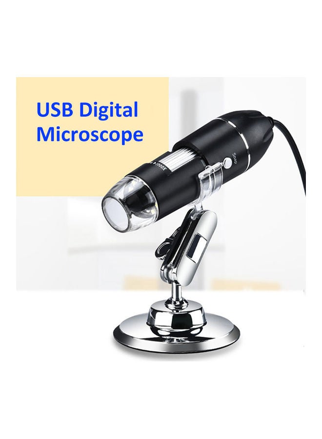 Generic - 3-In-1 Digital Microscope With 1000x Magnification Black - Image 1