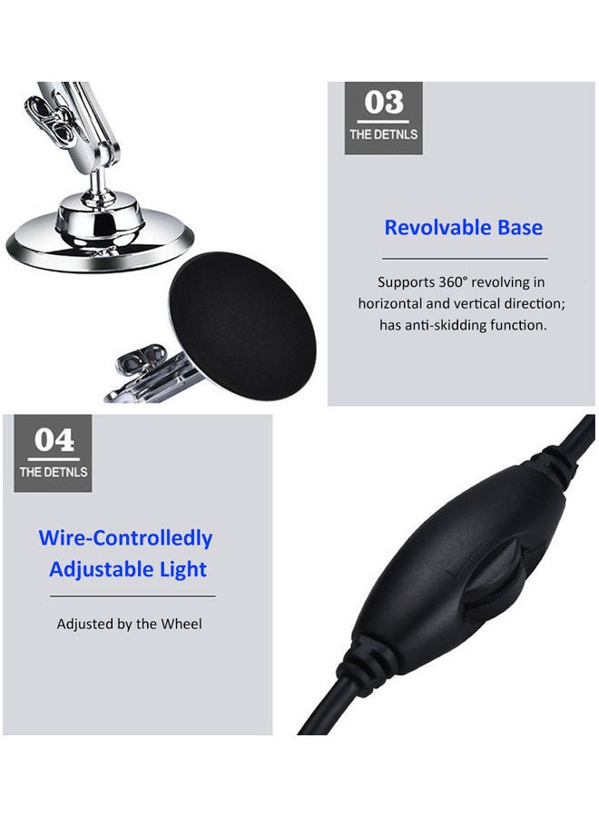 Generic - 3-In-1 Digital Microscope With 1000x Magnification Black - Image 1