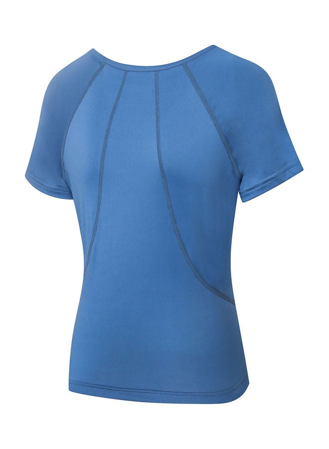Generic O Neck Short Sleeve Sports T-Shirt  - Image 4