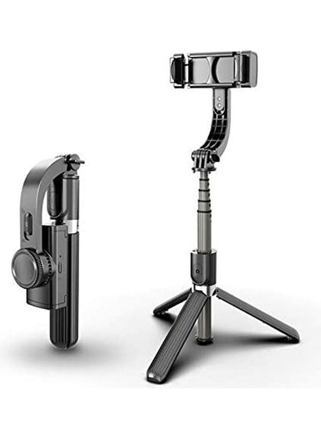 Gimbal Stabilizer Selfie Stick Tripod Black - Image 1