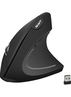 YWYT 2.4G Wireless Vertical Optical Mouse With USB Receiver Black  - Image 1