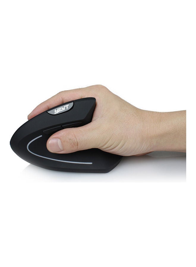 YWYT - 2.4G Wireless Vertical Optical Mouse With USB Receiver Black - Image 1