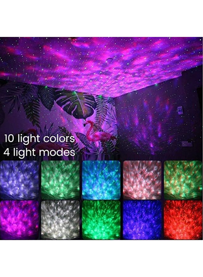 Generic - Starry Projector Light LED Night Lamp with Remote Control Multicolour - Image 1