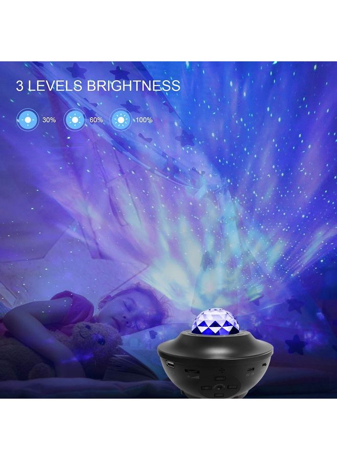Generic - Starry Projector Light LED Night Lamp with Remote Control Multicolour - Image 1