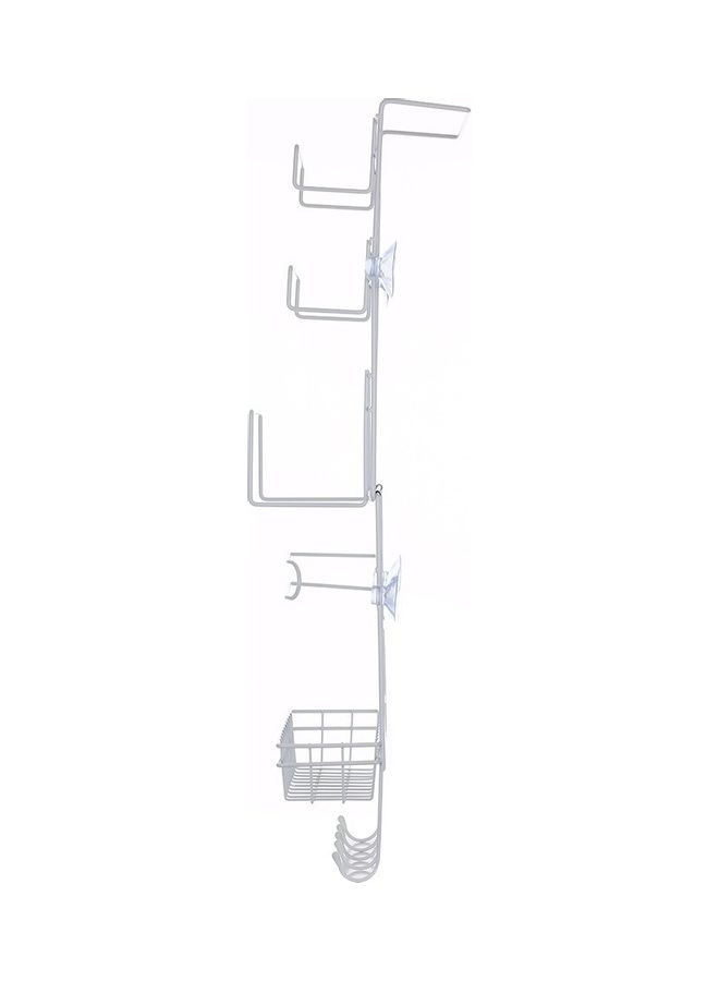 Multi-Layer Fridge Side Shelf Silver/Black 32 x 25 x 19cm - Image 2