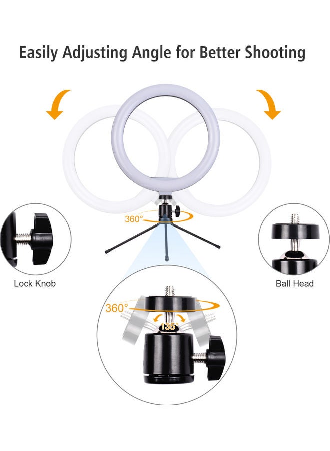 Generic - Dimmable Ring Light With Tripod Stand Multicolour - Image 1