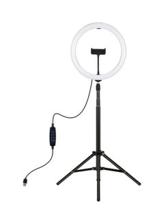 PULUZ LED Ring Light with Tripod Stand Black/White 