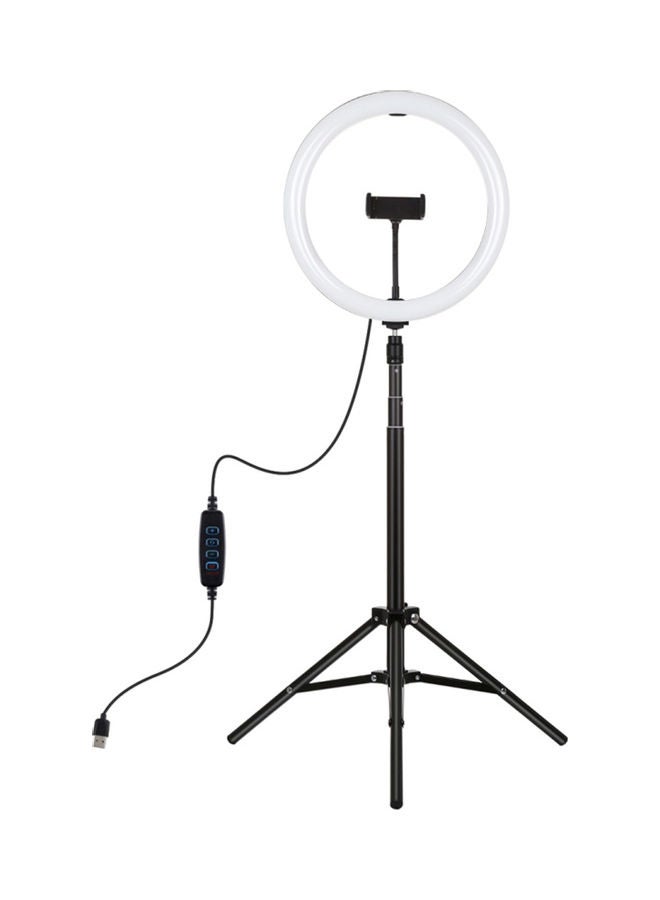 PULUZ LED Ring Light with Tripod Stand Black/White 