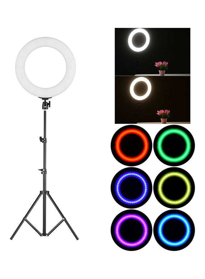 طقم مصباح LED بتصميم حلقي محمول متعدد الألوان - Image 1