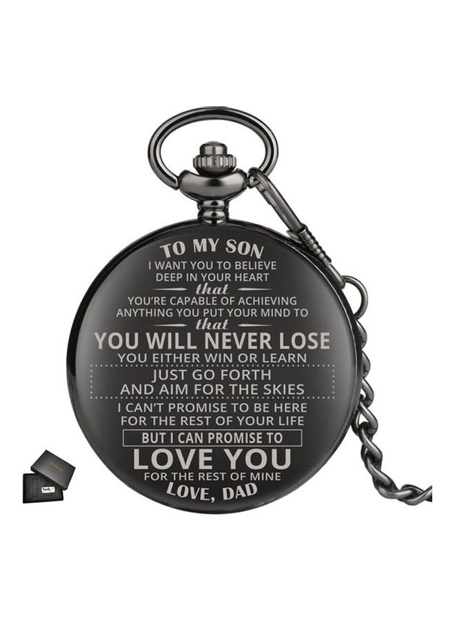 ياش ساعة جيب كوارتز منقوش عليها "I Love You"  - Image 1