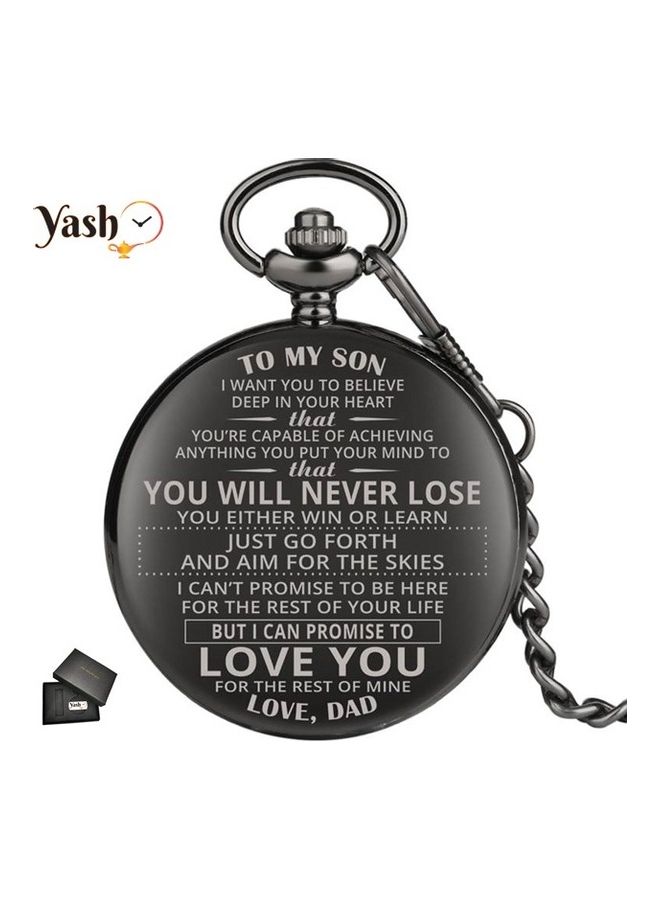 ياش ساعة جيب كوارتز منقوش عليها "I Love You"  - Image 2