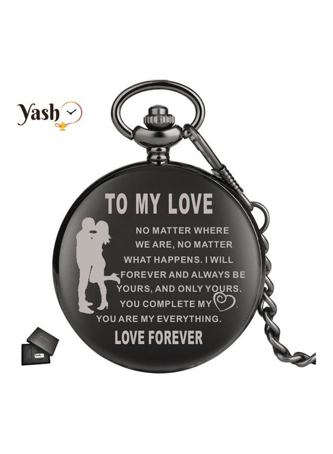 YASH - I Love You Quartz Pocket Watch - Image 1