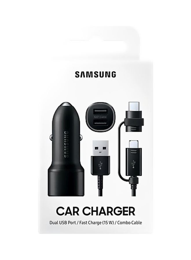 Samsung - Fast Charging Dual Car Charger Type C - AFC CLA 15W, USB Type-C - Image 1