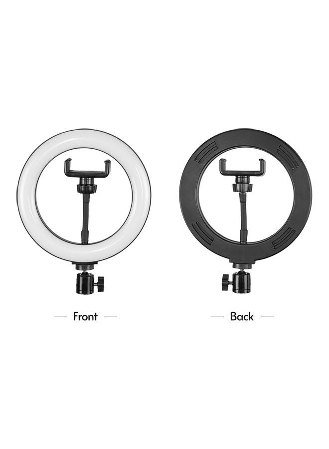 طقم مصباح LED حلقي مع مشبك للهاتف مكون من 3 قطع أبيض/ أسود - Image 5