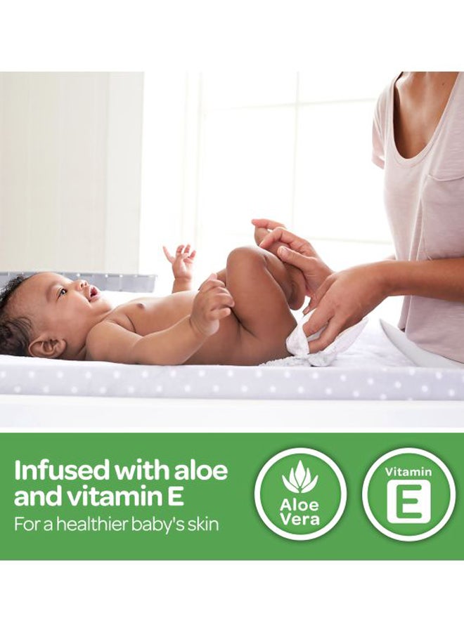 Huggies Natural Care Baby Wipes, 224 Count (2+2 Free) - Skin Loving Natural Fibers, Aloe Vera  - Image 5