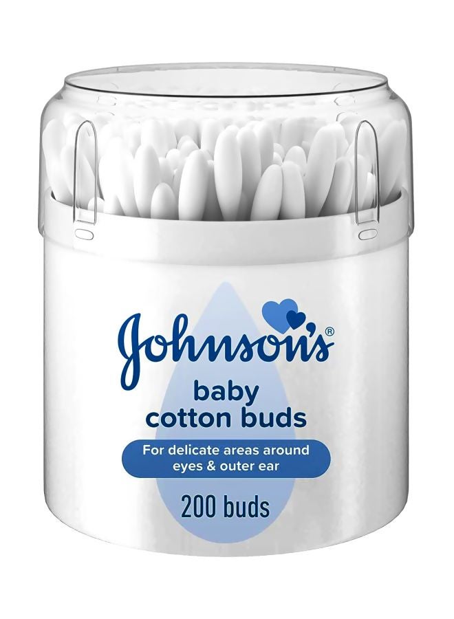 جونسون عبوة عيدان قطنية نقية مكونة من 200 قطعة - Image 1