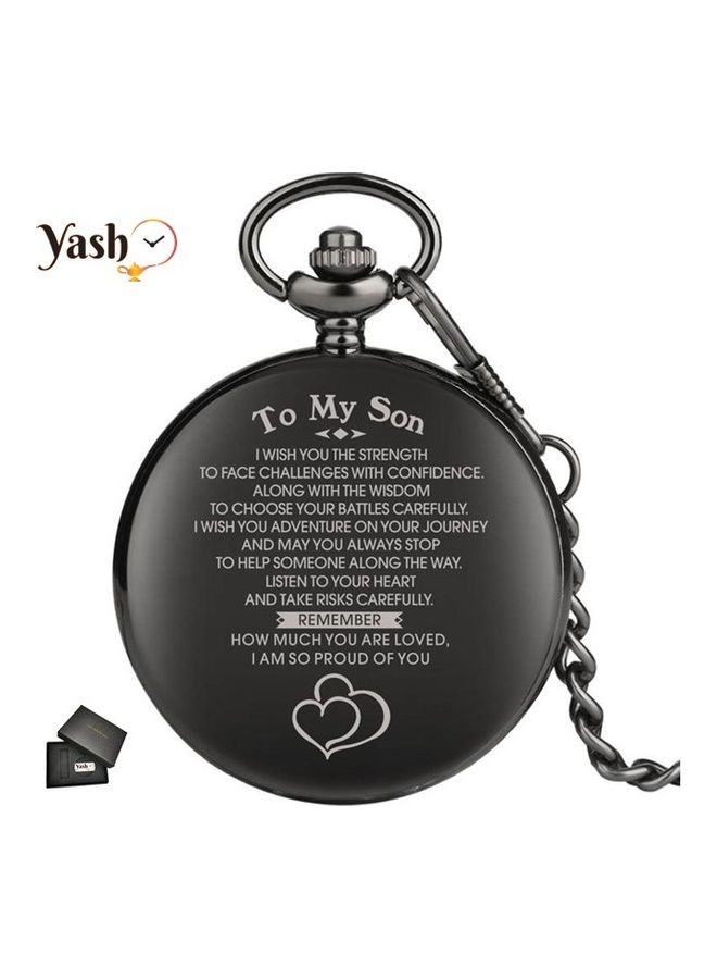 ياش ساعة جيب كوارتز منقوش عليها "I Love You"  - Image 2