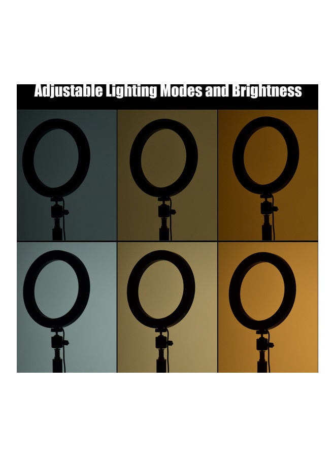 طقم حلقة إضاءة LED للتصوير الاحترافي أسود/ أبيض - Image 2