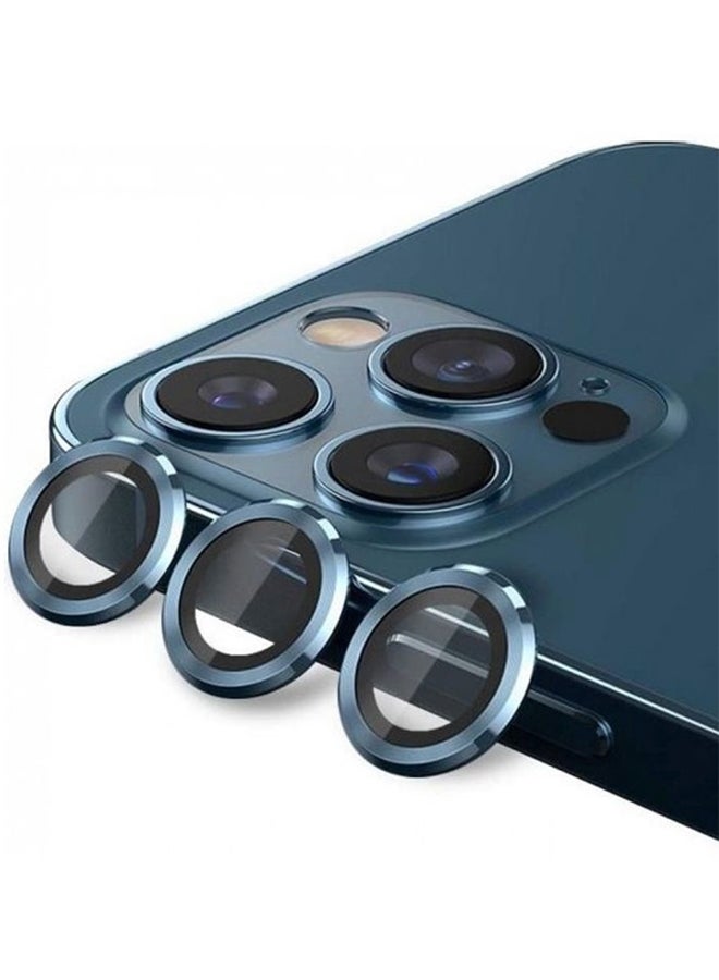 Usams Camera Lens Protector For Apple iPhone 12 Pro Pacific Blue - Image 1