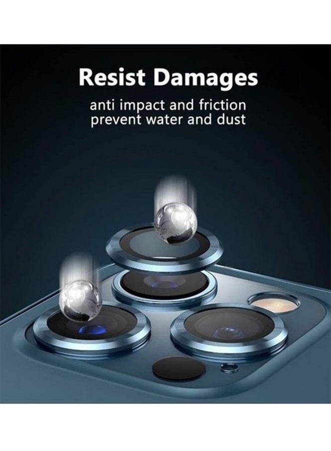 Usams Camera Lens Protector For Apple iPhone 12 Pro Pacific Blue - Image 3