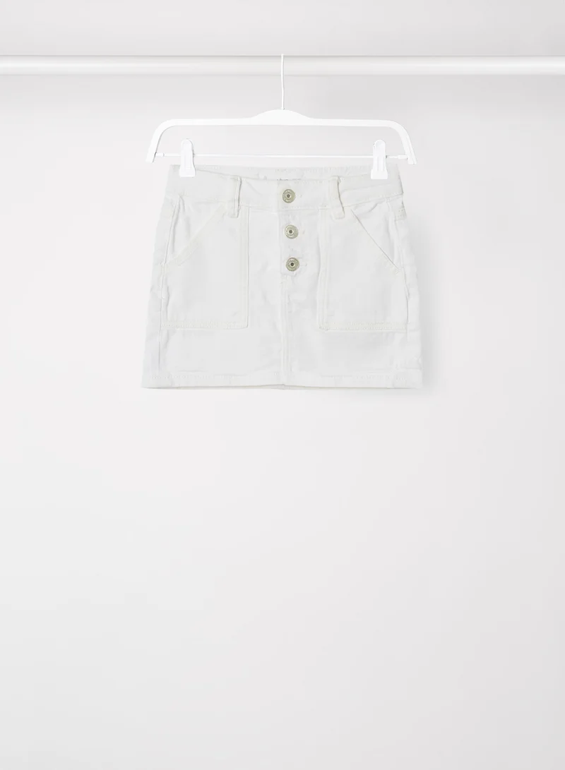 MANGO Kids/Teen Buttoned Denim Skirt
