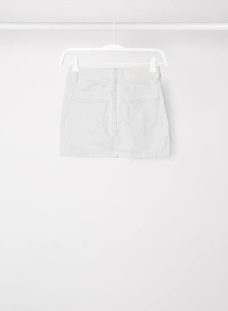 MANGO Kids/Teen Buttoned Denim Skirt