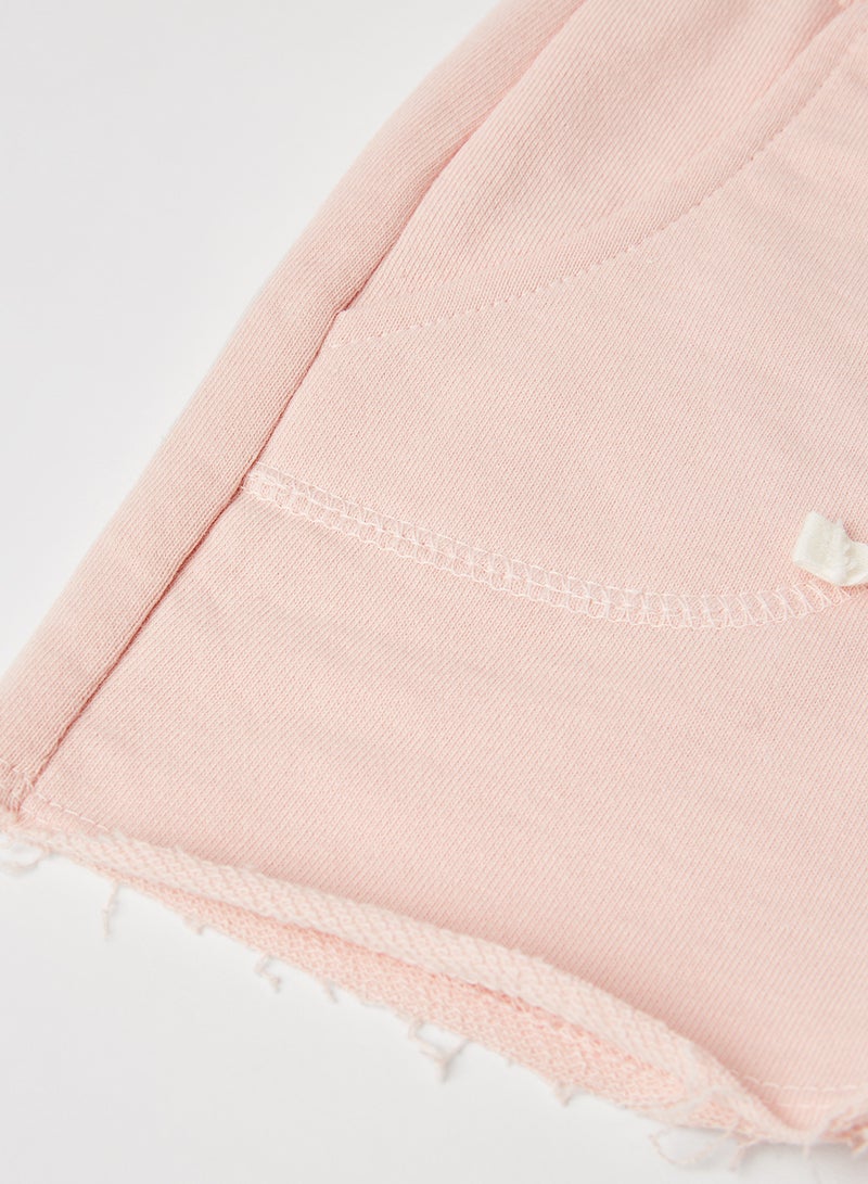 مانجو شورت من القطن العضوي للصغار/المراهقين وردي فاتح - Image 4