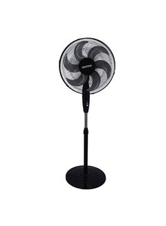 KRYPTON Stand Fan - 3 Speed 6 Leaf Blade With Safety Grill 75 W KNF6274 Black  - Image 1