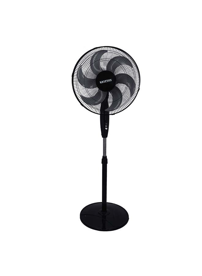 كريبتون مروحة عمودية - 3 سرعات و6 ريش مع شبكة أمان 75 W KNF6274 أسود  - Image 1