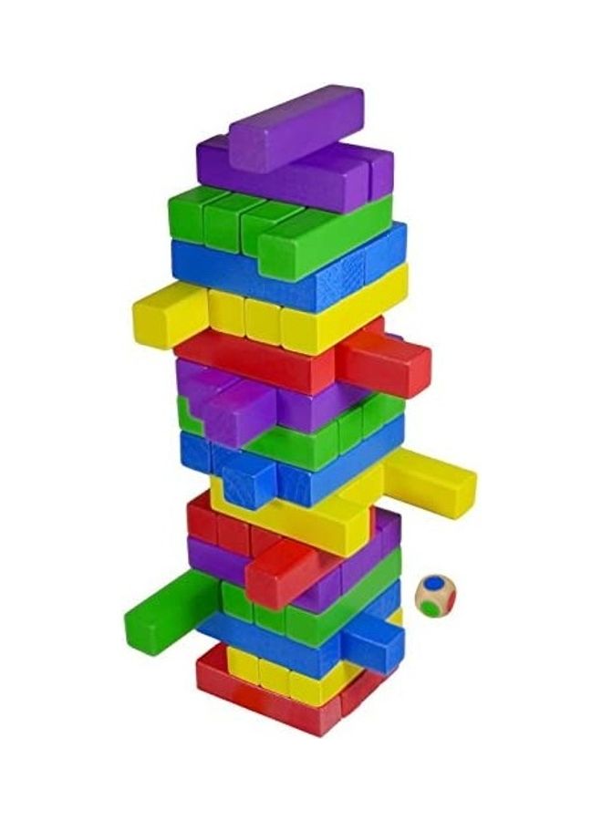 CoolToys 60-Piece Timber Tower Wooden Block Stacking  - Image 1